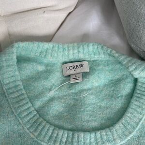 J. Crew Mint Green Crew Neck Sweater